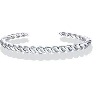 Gold Plated Twisted Chunky Bangle Bracelet |14K Gold Plated |Lightweight Jewelry